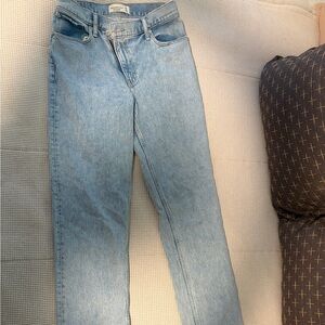 Abercrombie & Fitch Light Blue Straight Leg Jeans (Extra Long)